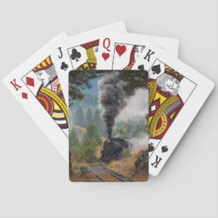 Black Steam Motor Playing Cards Spielkarten
