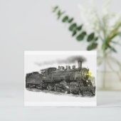 Black Steam Postkarte (Stehend Vorderseite)