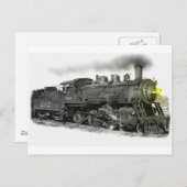 Black Steam Postkarte (Vorne/Hinten)