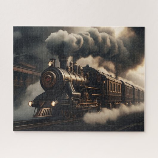 Black Steampunk Puzzle (Horizontal)