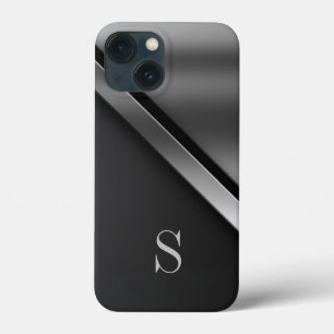 Black Steel Metallic Monogram iPhone / iPad Gehäus Case-Mate iPhone Hülle