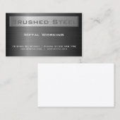 Black Steel Visitenkarte (Vorne/Hinten)
