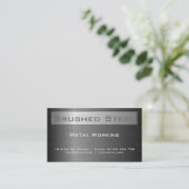 Black Steel Visitenkarte (Stehend Vorderseite)