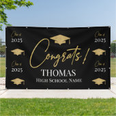 Black Step and repeat Graduation Backdrop banner (Außenbereich)