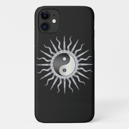 Black Sternexplosion Yin Yang Case-Mate iPhone Hülle (Rückseite)