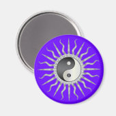 Black Sternexplosion Yin Yang Magnet (Vorderseite/Rückseite)