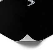 Black Sternexplosion Yin Yang Poster (Ecke)