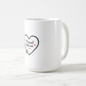 Black Stethoscope Forming Heart Shape with Kaffeetasse (VorderseiteRechts)