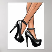 Black Stiletto Heelse und Legs Poster (Vorne)