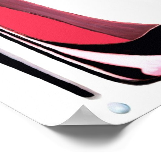 Black Stiletto High Heel Shoe Poster (Ecke)