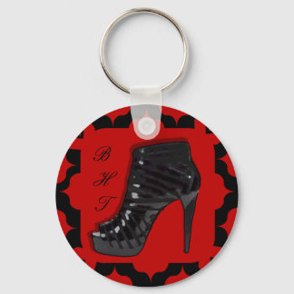 Black Stiletto on Red Schlüsselanhänger