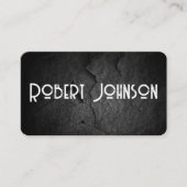 Black Stone Business Card Visitenkarte (Vorderseite)