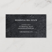 Black Stone Realtor Visitenkarte (Rückseite)
