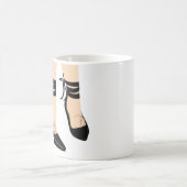 Black Strappy High Heels Sun Moon Girly Chic Kaffeetasse (Mittel)