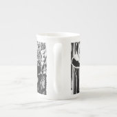 Black Strawberry Bone China Porzellan Tasse (Rückseite)