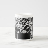 Black Strawberry Bone China Porzellan Tasse (Vorderseite)