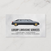 Black Stretch Limo Visitenkarte (Vorderseite)