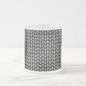 BLACK STRICK Mattiert Glass Tasse (Mittel)