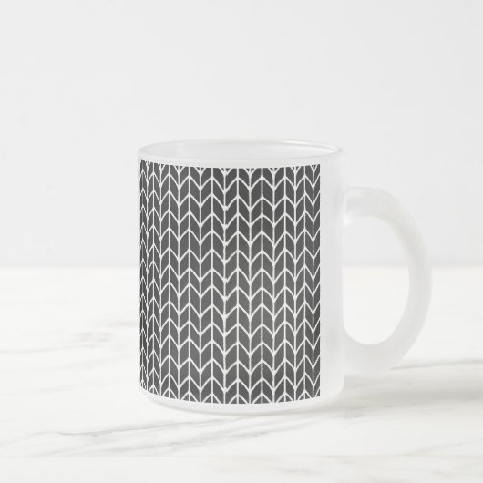 BLACK STRICK Mattiert Glass Tasse (Rechts)