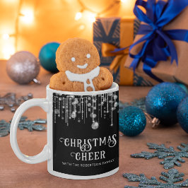 Black String Lights Weihnachts-Party Kaffeetasse