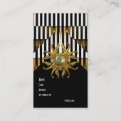 Black Strip Jewel der Visitenkarte (Rückseite)