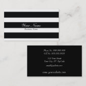 Black Strip-Visitenkarte Visitenkarte (Vorne/Hinten)