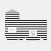 Black Stripe Elegantes Brautparty Geschenkschachtel (Ungefaltet)
