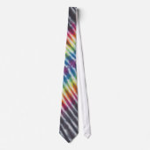 Black Stripe Gefärbte Krawatte Necktie (Vorderseite)