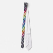 Black Stripe Gefärbte Krawatte Necktie (Rückseite)