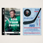 Black Stripe Hockey Trading Card - Custom Stats (Vorne & Hinten)