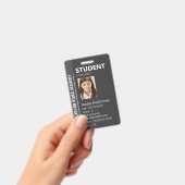 Black Stripe Homeschool Student ID Badge Ausweis (Handheld)