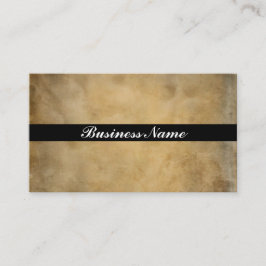 Black Stripe on an elegant Parchment Design Visitenkarte