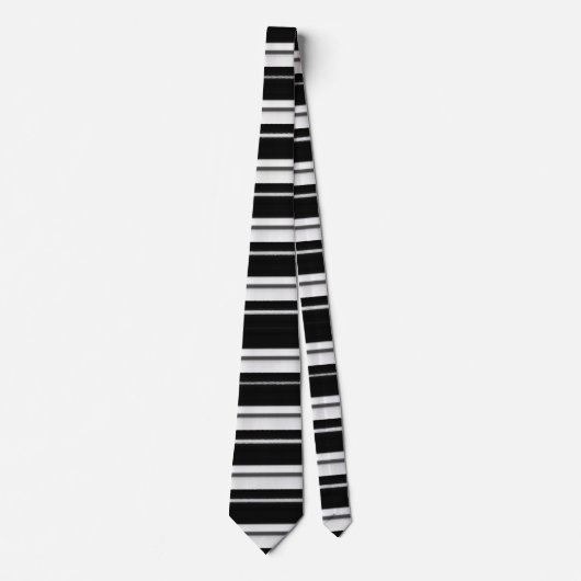 Black Stripe Tie – Bold Modern Accessory Krawatte (Vorderseite)