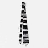 Black Stripe Tie – Bold Modern Accessory Krawatte (Rückseite)