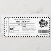 Black Stripe Vatertag Geschenkgutschein (Vorderseite)