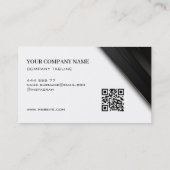 Black Stripes Gold dünne Linien Visitenkarte (Rückseite)