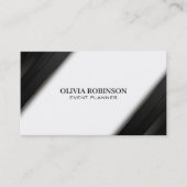 Black Stripes Gold dünne Linien Visitenkarte (Vorderseite)