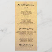 Black Stripes Karneval Hochzeitsprogramme Programm (Rückseite)