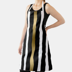 Black Stripes Pattern Schürze