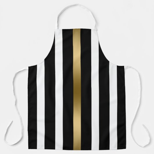 Black Stripes Pattern Schürze (Vorderseite)