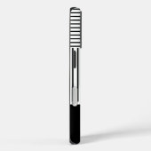 Black Stripes with Name  Case-Mate iPhone Hülle (Rückseite / Rechts)