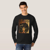 Black Strong Afro Liebe Melanin African American W T-Shirt (Vorne ganz)