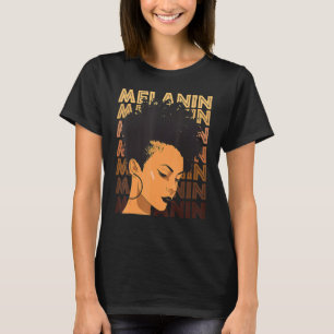 Black Strong Girl Afro Liebe Melanin African Ameri T-Shirt