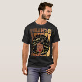 Black Strong Nurse Afro Liebe Melanin T-Shirt (Vorne ganz)