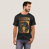 Black Strong Queen Afro Liebe Melanin African Amer T-Shirt (Vorne ganz)