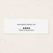 Black Stud Script Earring Holder (Rückseite)