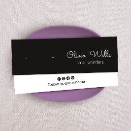 Black Stud Script Earring Holder