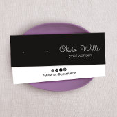 Black Stud Script Earring Holder