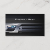 Black Stylish Automotive Business Card Visitenkarte (Vorderseite)