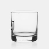 Black Stylized Name Wedding Trauzeuge Rocks Glass Whiskyglas (Links)